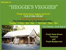 Tablet Screenshot of heggiesveggies.com